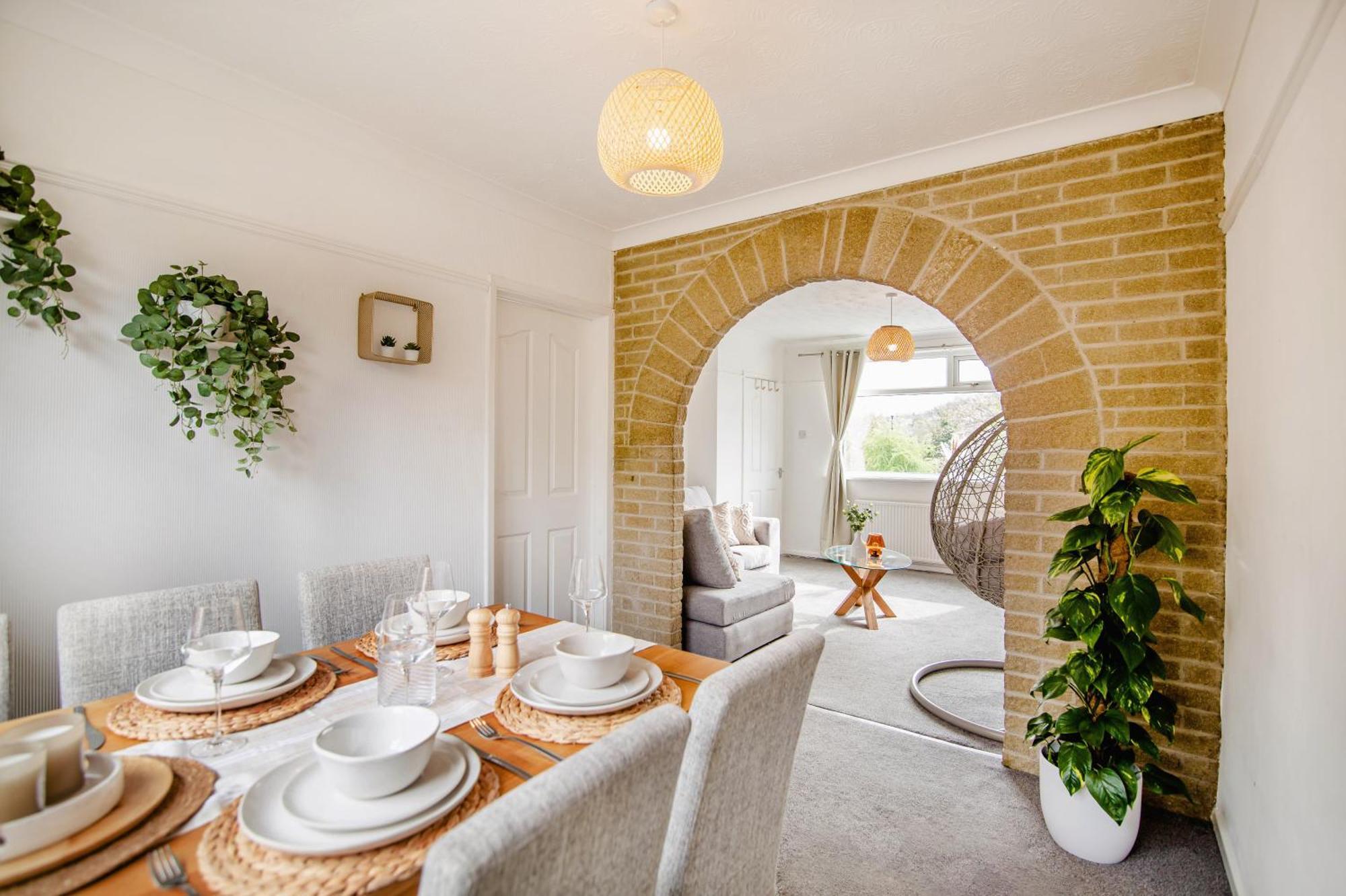 Serene Boho Retreat: White Oak Charm House 7Ppl Шефилд Экстерьер фото
